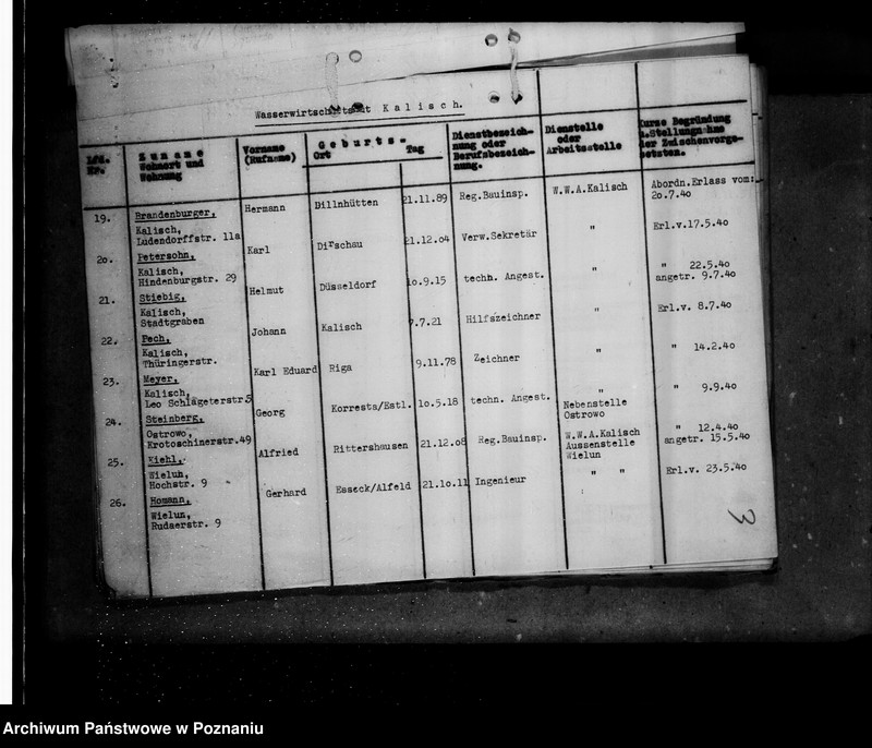 Obraz 7 z jednostki "Kriegsverdienst - Auszeichnungen- Vorschläge der Wasserwirtschaftsverwaltung"