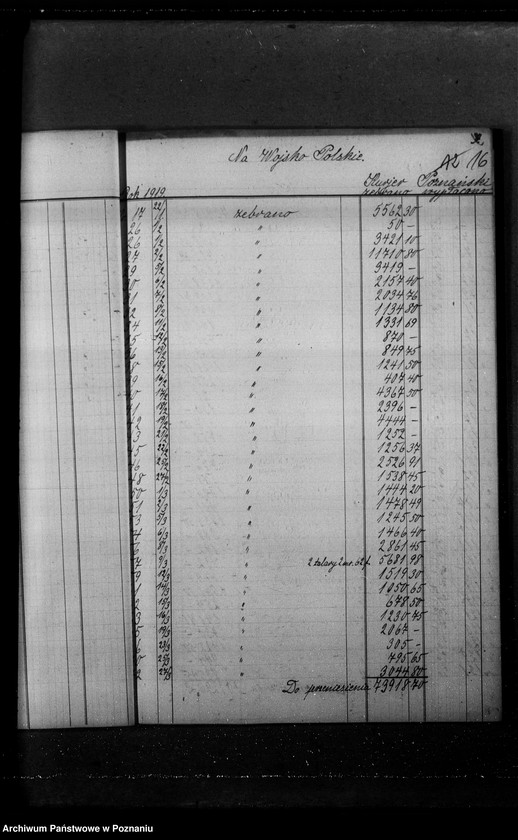 image.from.unit.number "Podziękowania za złożone dary pieniężne na pomnik Wolności w Poznaniu, na Górnoślązaków i na Wojsko Polskie [wycinki prasowe] oraz rozliczenia finansowe."