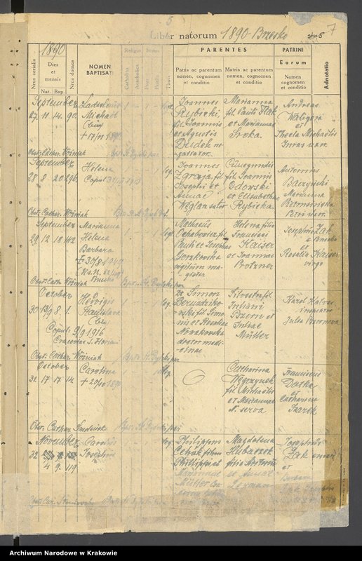 image.from.unit.number "Księga urodzeń - Brzesko"