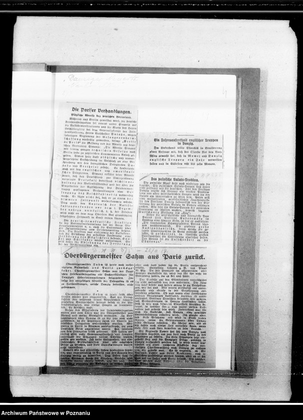 Obraz 8 z jednostki "Sprawa wolnego miasta Gdańska [wycinki prasowe z gazety "Danziger Neueste Nachrichten"]"