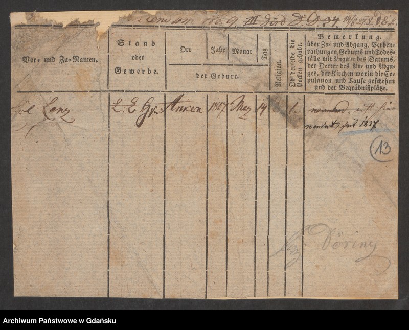 image.from.unit.number "Karty meldunkowe: Lenz Ilse- Leopoldt"