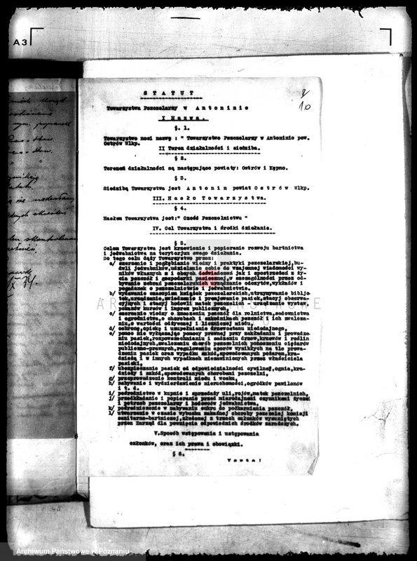 Obraz 18 z jednostki "Towarzystwo Pszczelarzy w Antoninie powiatu ostrowskiego"