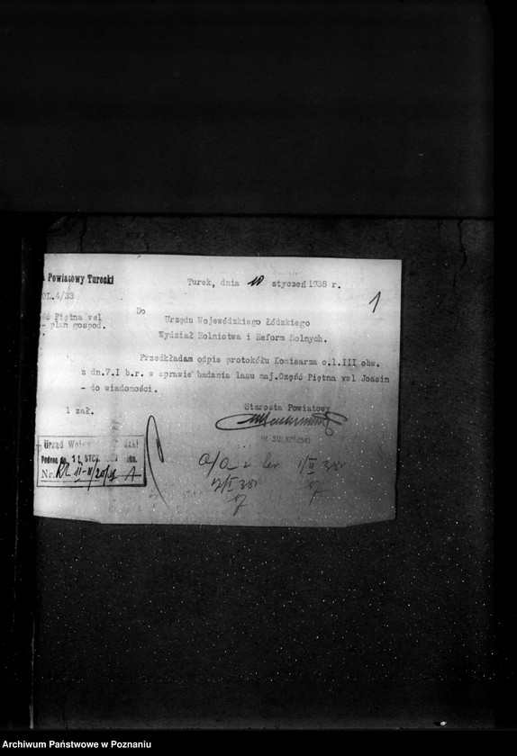 Obraz 5 z jednostki "Majętność. Część vel Joasin, gmina Dziadowice powiat turecki własność T. Doruchowskiego"