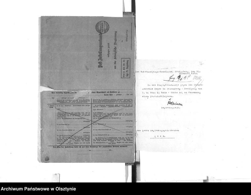 image.from.unit.number "Disziplinaruntersuchung gegen Steuersekretär Beyer [Otto] in Braunsberg"