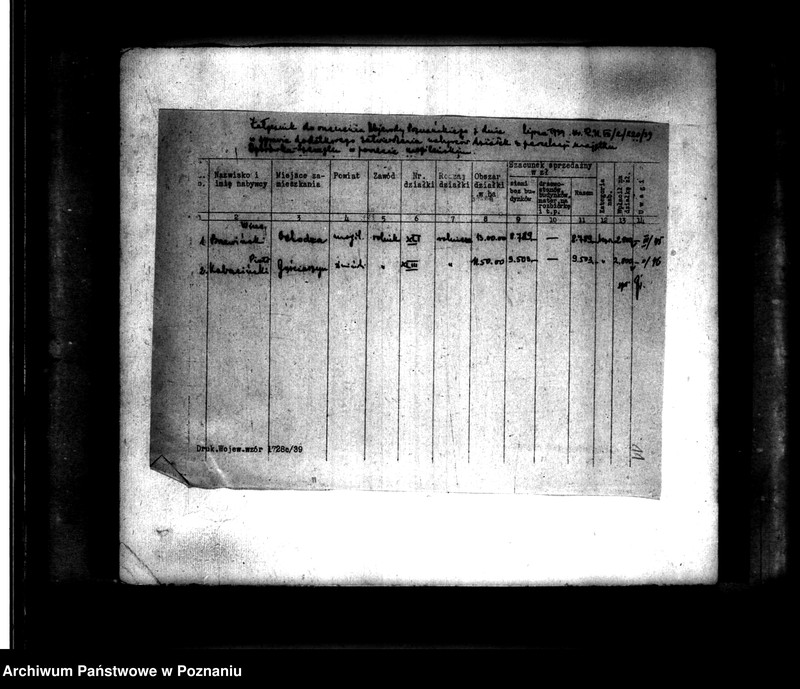 image.from.unit.number "Operat szacunkowy majątku Dąbrówka-Szczeglin powiatu mogileńskiego"