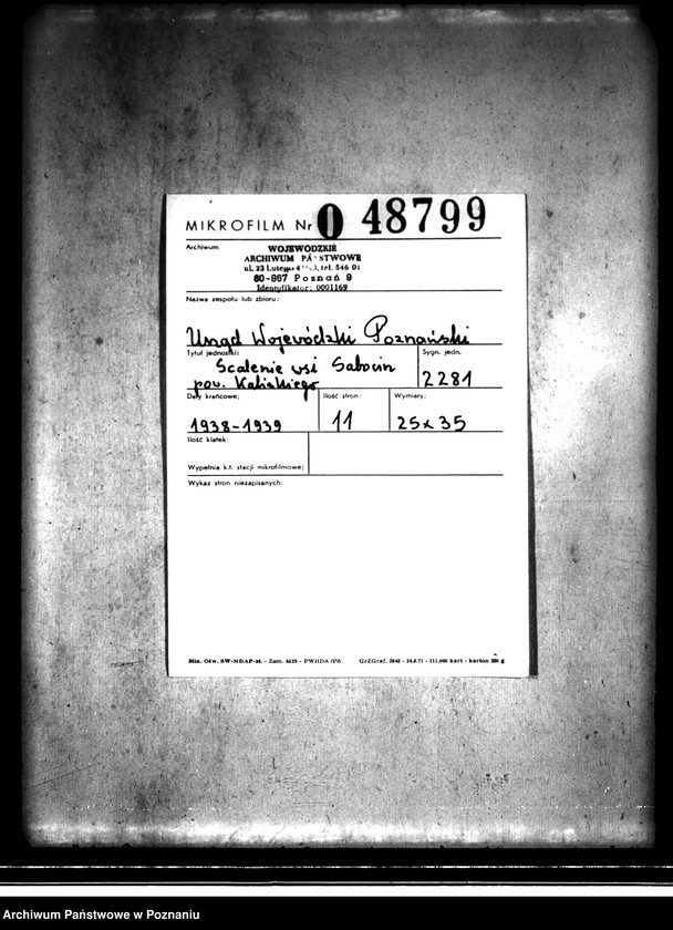 Obraz 2 z jednostki "Opłaty należności za scalenie gruntów wsi Popów, Szczytniki, Kolonia Szczytniki, Korzekwin, Kuczawola, Marcjanów, gminy Iwanowice powiatu kaliskiego"