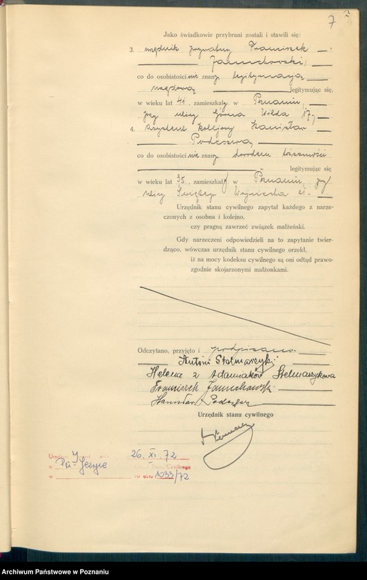 Obraz 9 z jednostki "Księga miejscowa małżeństw tom II [Rejestr główny małżeństw]"