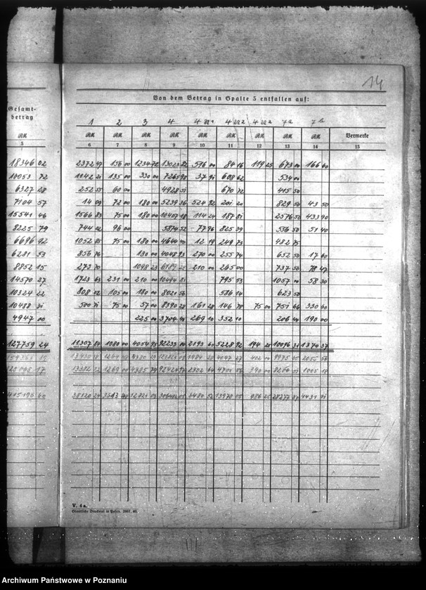 Obraz 18 z jednostki "Haupt - Haushaltsüberwachliste Rechnungsjahr 1942."