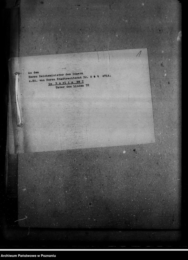 Obraz 5 z jednostki "Anschriftenverzeichnis - Hauptkanzlei"