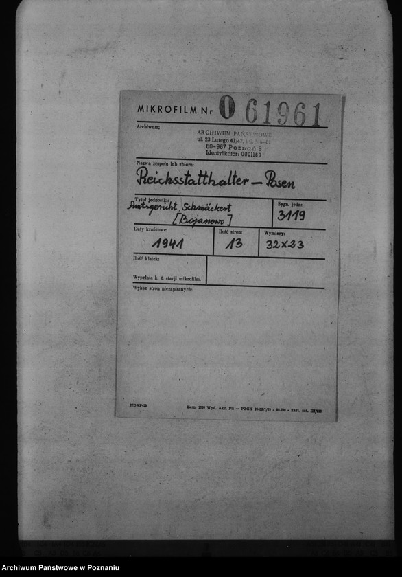 Obraz 2 z jednostki "Amtsgericht Schmückert - Bojanowo"