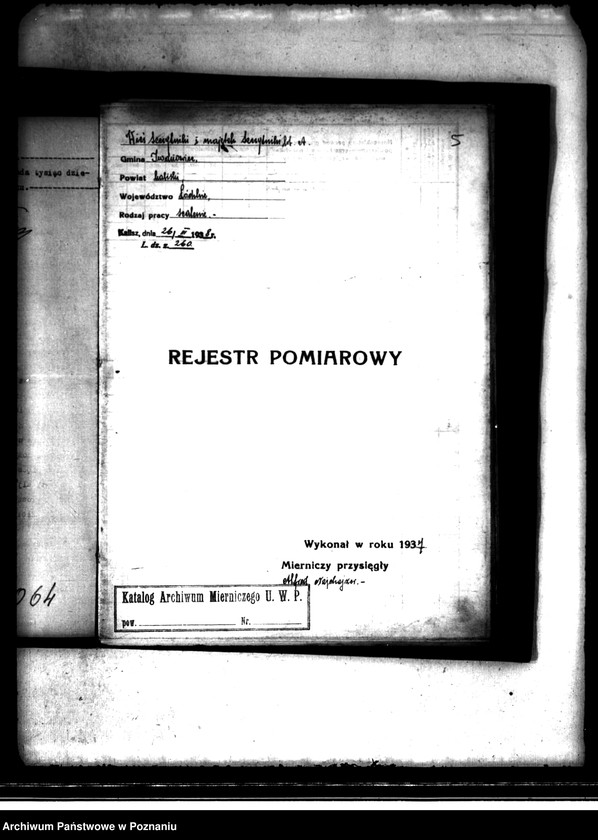 Obraz 9 z jednostki "Wieś i majątek Szczytniki powiat kaliski. Rejestr pomiarowy"