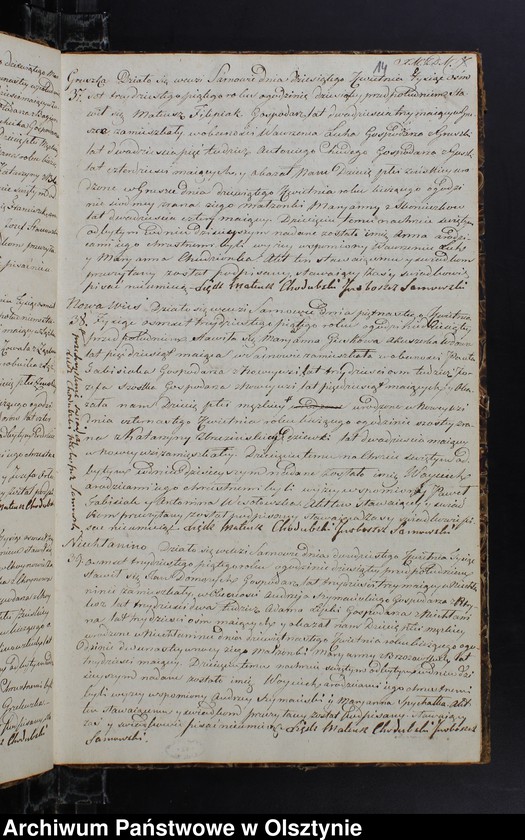 image.from.unit.number "Duplikat Urodzonych Zaslubionych Zmarłych w parafii Sarnowskiey z roku 1835"