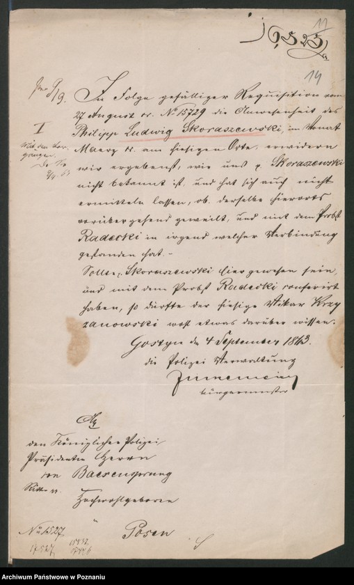 Obraz 20 z jednostki "A. betr. die Familie von Skoraszewski"