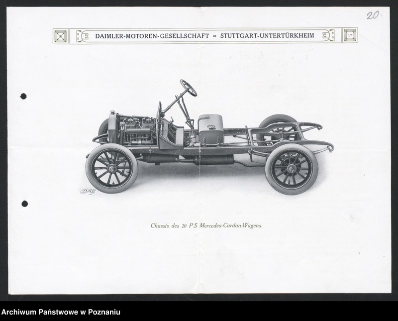 Obraz 6 z kolekcji "Automobile - prospekty reklamowe z początku XX wieku"