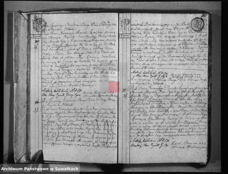 image.from.team "Akta stanu cywilnego parafii rzymskokatolickiej w Sejnach"