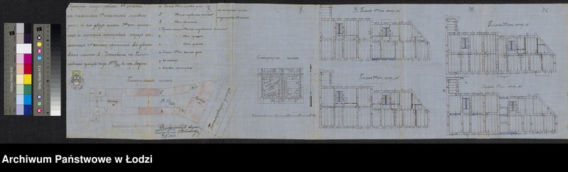 image.from.unit.number "Proekt˝ Abrama Joskoviča na nadstrojku 4-go êtaža na stěnah˝ kamen[nago] 3h˝ êt[ažnago] doma i 2h˝ takih˝-že fligelej pod˝ N 33/269 po Petrokovskoj ul[ice] v˝ g[orode] Lodzi"