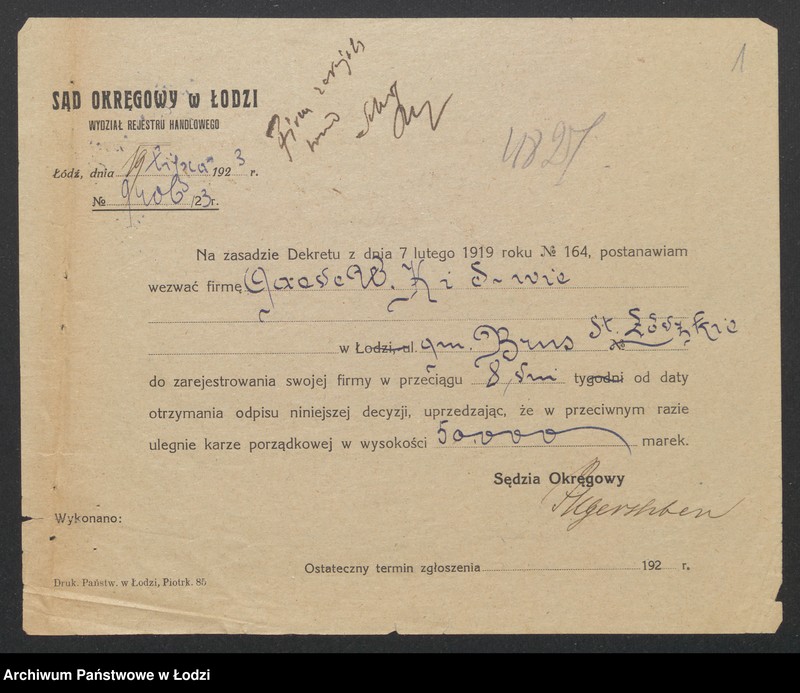 Obraz 3 z jednostki "Farbiarnia W.K.Paede- prowadzenie farbiarni"