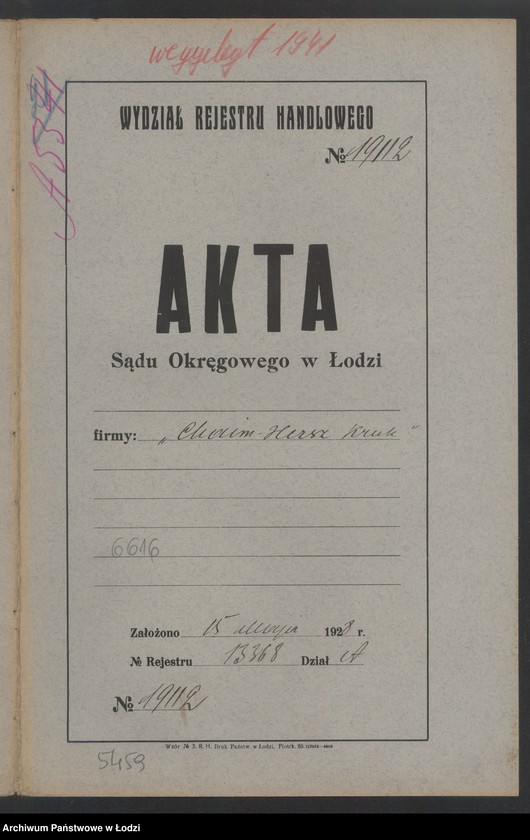 Obraz 2 z jednostki "Chaim Hersz Kruk – sprzedaż manufaktury"