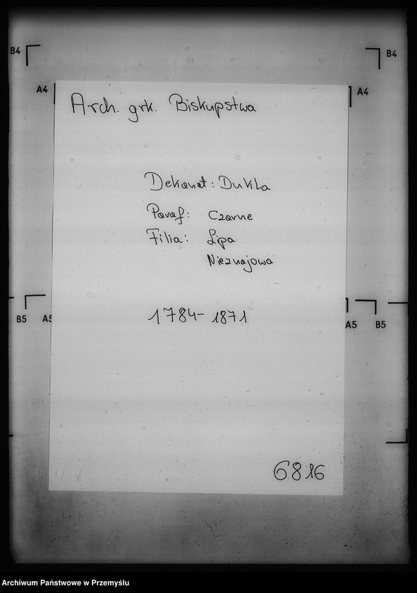 image.from.unit.number "[Kopie ksiąg metrykalnych parafii Czarne z filiami Lipna, Nieznajowa (dekanat Dukla)]"