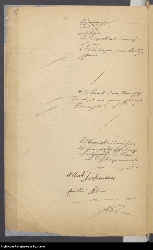 Obraz 7 z jednostki "Die von den Verlobten beigebrachten Urkunden zur Eheschliessung pro 1875"