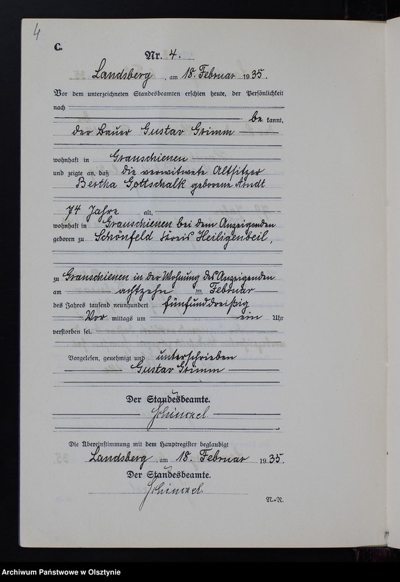 image.from.unit.number "Sterbe-Neben-Register Nr 1 - 22 [ Księga zgonów - wtóropis ]"