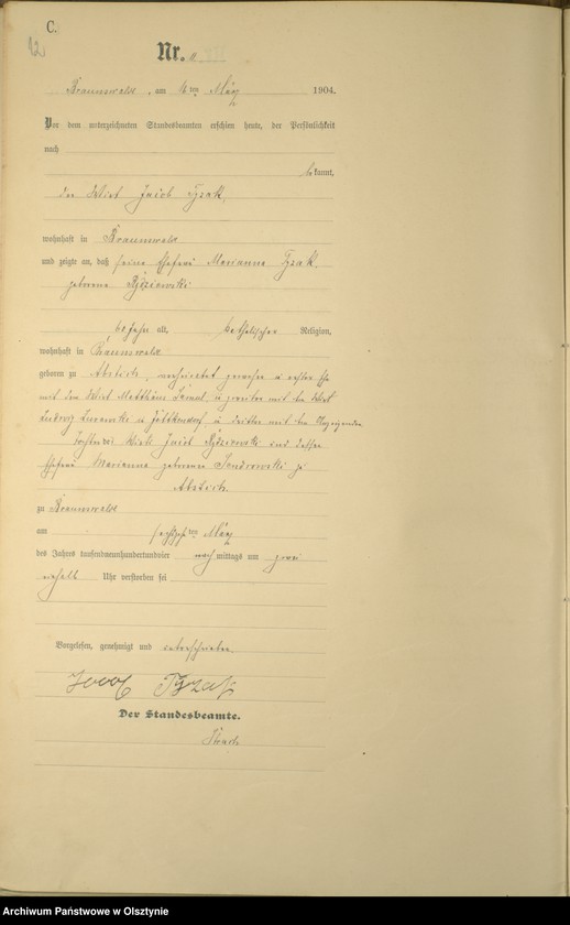 image.from.unit.number "Sterbe-Haupt-Register Nr 1 - 52"