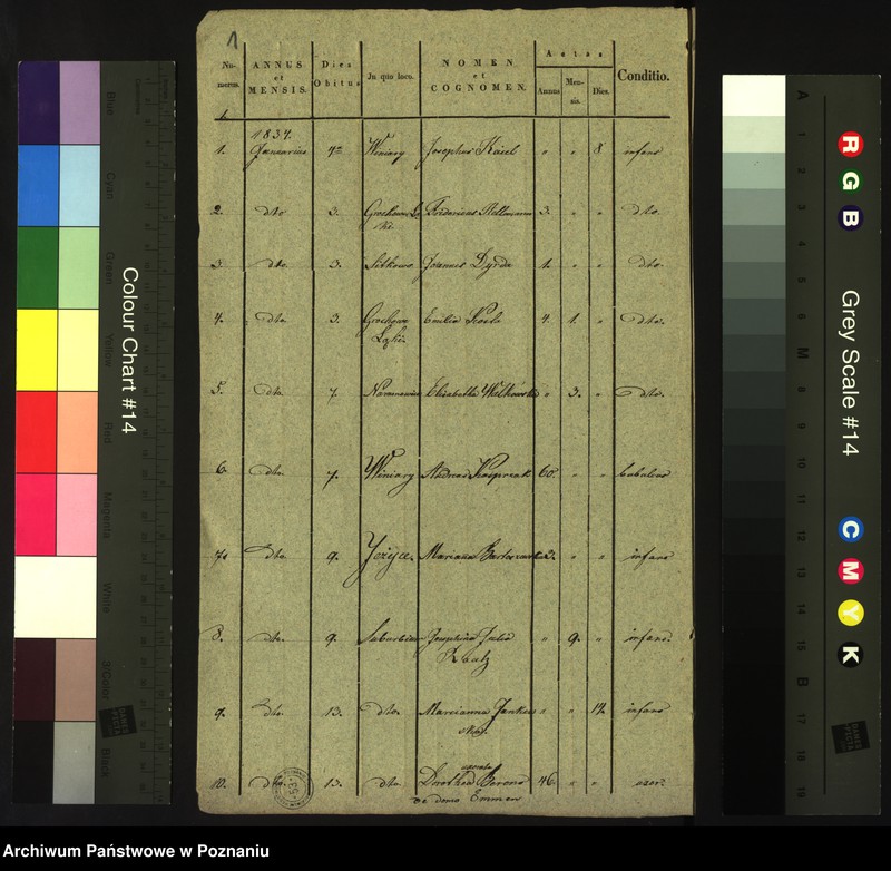 Obraz 3 z jednostki "Księga zgonów"