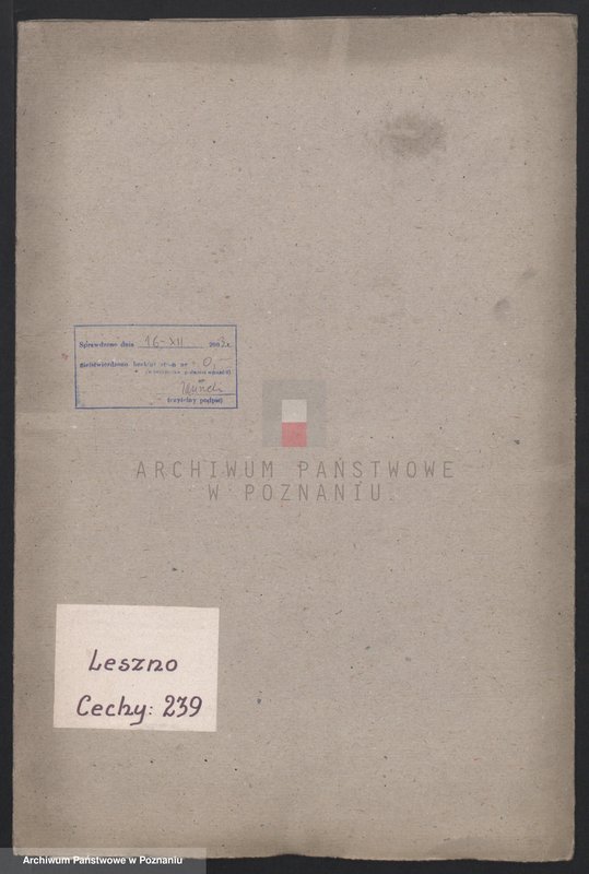 Obraz 1 z jednostki "[Listy czeladnicze - cech stolarzy w Lesznie]"