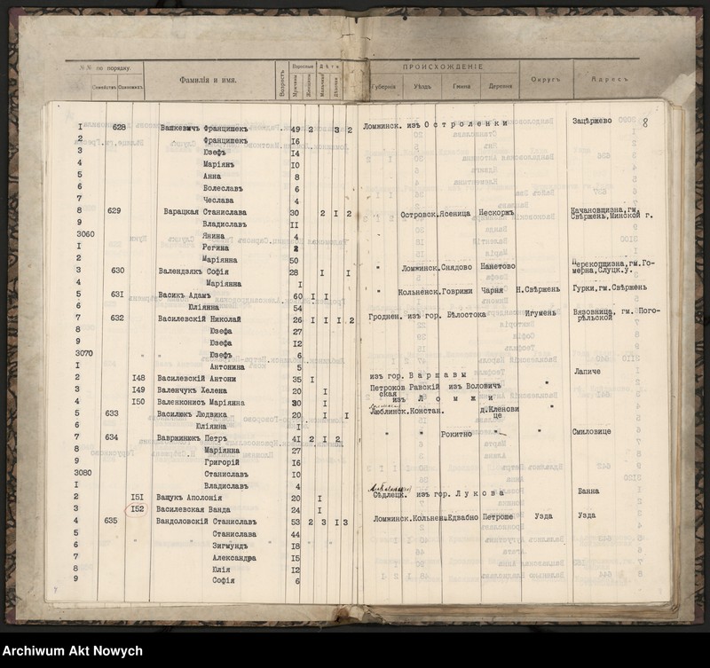 image.from.unit.number "Spis wysiedlonych. Litera W."