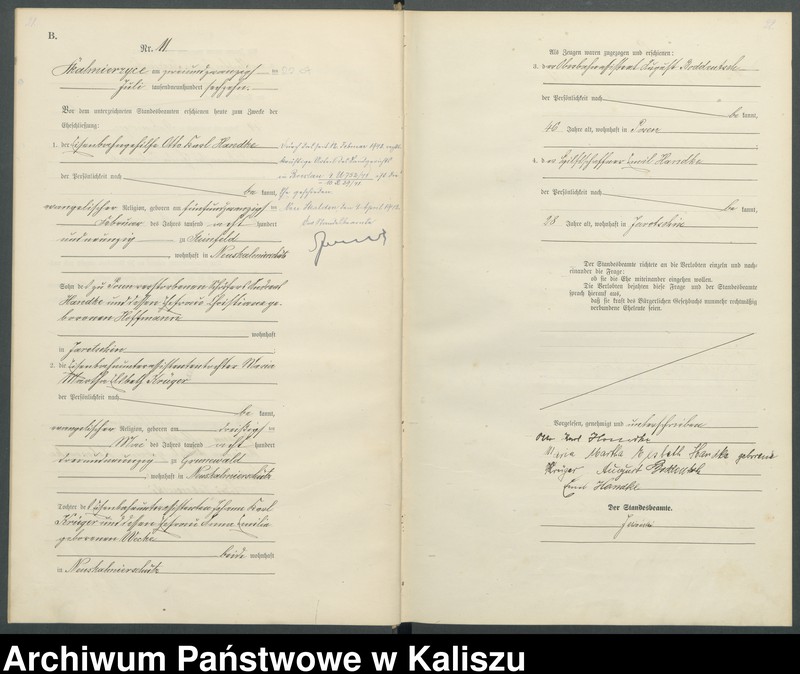 Obraz 15 z jednostki "[Księga małżeństw]"