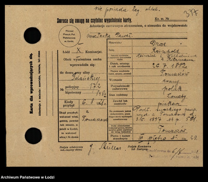 image.from.unit.number "[Spis ludności Łodzi] Drelichowski - Droszcz"