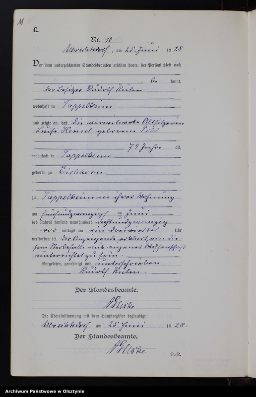 image.from.unit.number "Sterbe-Neben-Register Nr 1 - 15 [ Księga zgonów - wtóropis ]"