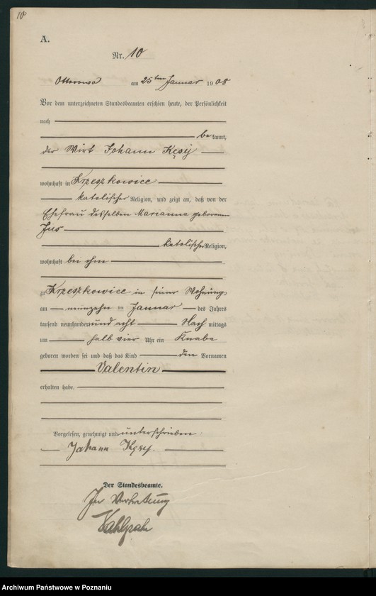 Obraz 13 z jednostki "Geburts-Haupt-Register"
