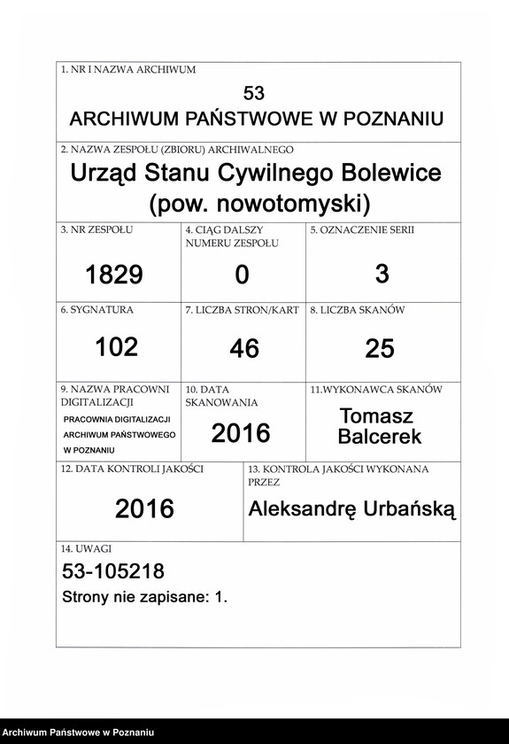Obraz 1 z jednostki "Księga ślubów"