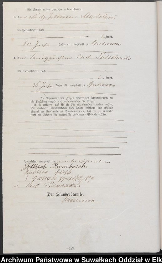 image.from.unit.number "Heiraths-Haupt-Register des Königlich Preussischen Standes-Amtes Forstrevier Nicolaiken Kreis Sensburg für das Jahr 1878 [do 1881]"