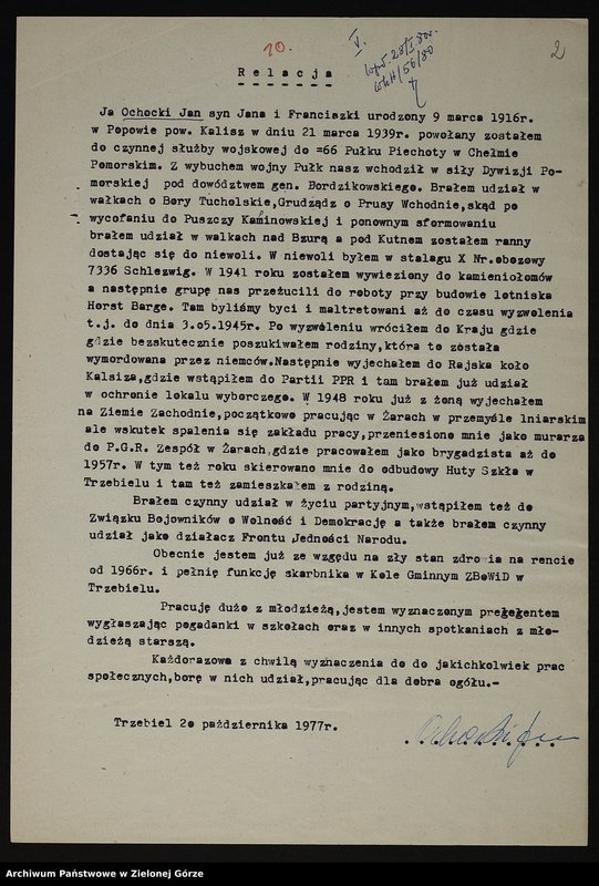 image.from.unit.number "Wspomnienia. Wojna obronna - udział w kampanii wrześniowej"