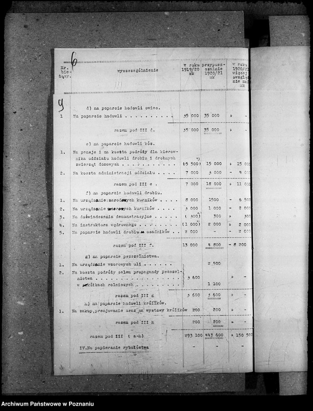 Obraz 13 z jednostki "Budżet Wielkopolskiej Izby Rolniczej na rok 1921"