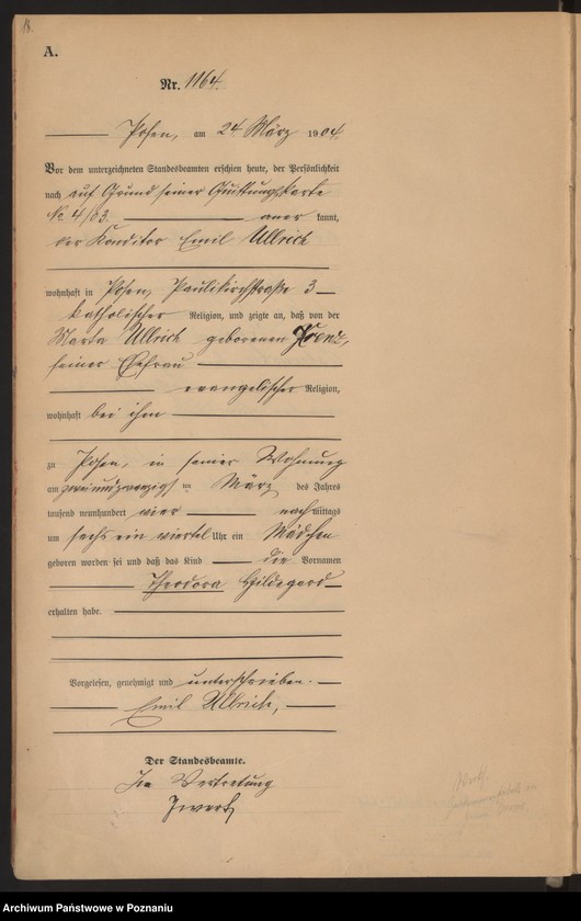 Obraz 19 z jednostki "Księga miejscowa urodzeń tom III"