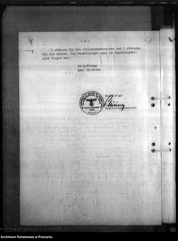 Obraz 9 z jednostki "Erstmalige Herrichtung (Instandsetzung) von Dienstgebäuden, Diensträumen, Reichsmiet- und Reichsdienstwohnungen der Gendarmerie im Einzeldienst a) Erlasse, B) Schriftwechsel"