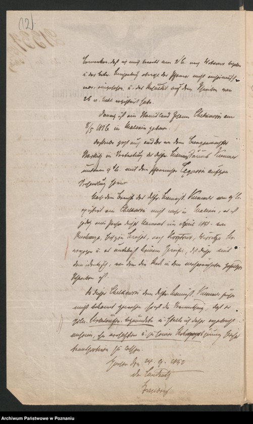 Obraz 17 z jednostki "A. betr. Johann Chełkowski Wirtschaftsbeamte /Julian Chełkowski/"