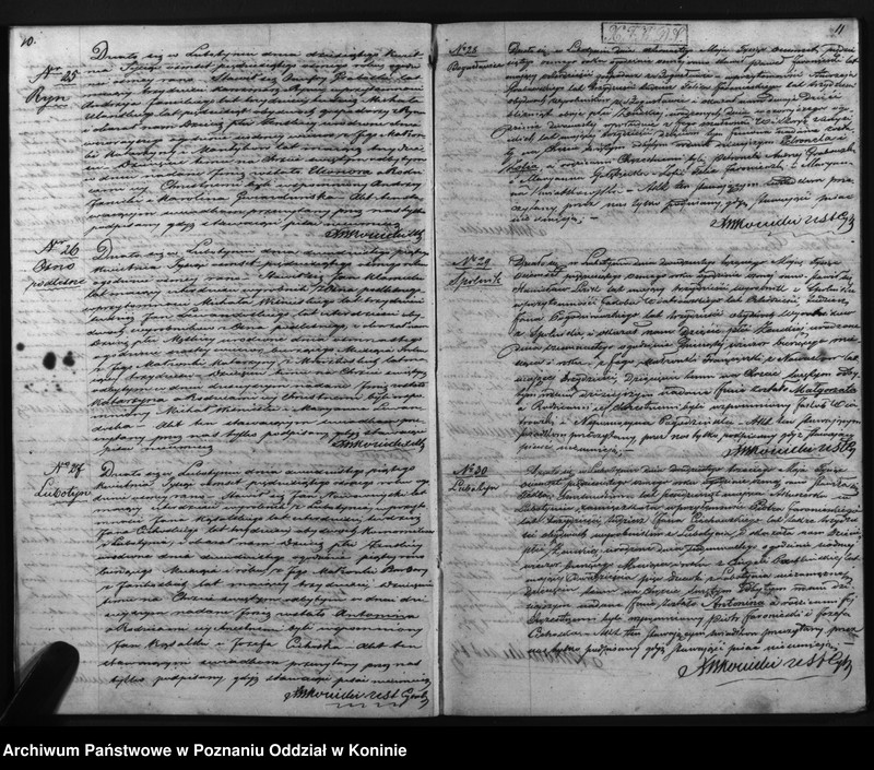 Obraz 8 z jednostki "Dowody urodzonych, zaślubionych i zmarłych"