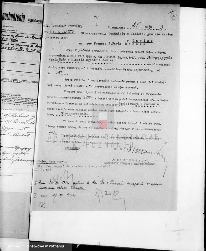 Obraz 19 z jednostki "/Stowarzyszenie Osadników w Mieście ogrodzie Ławicy/"