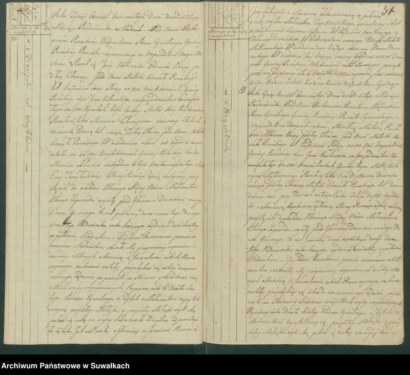 image.from.unit.number "Akta małżeńskie gminy puńskiey od 1-go stycznia do dnia ostatniego grudnia 1818 roku."