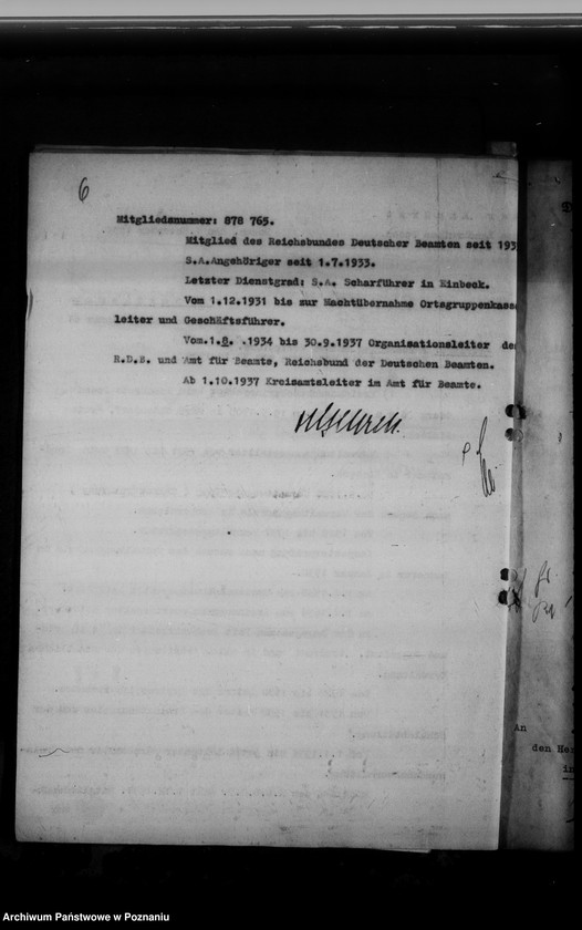 Obraz 10 z jednostki "Personalakten der Landräte und deren Vertreter"