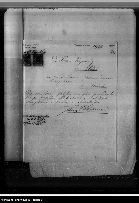 Obraz 16 z jednostki "Majątek Mieczownica powiat koniński wyłączenie obszarów leśnych w związku z wykonaniem reformy rolnej"