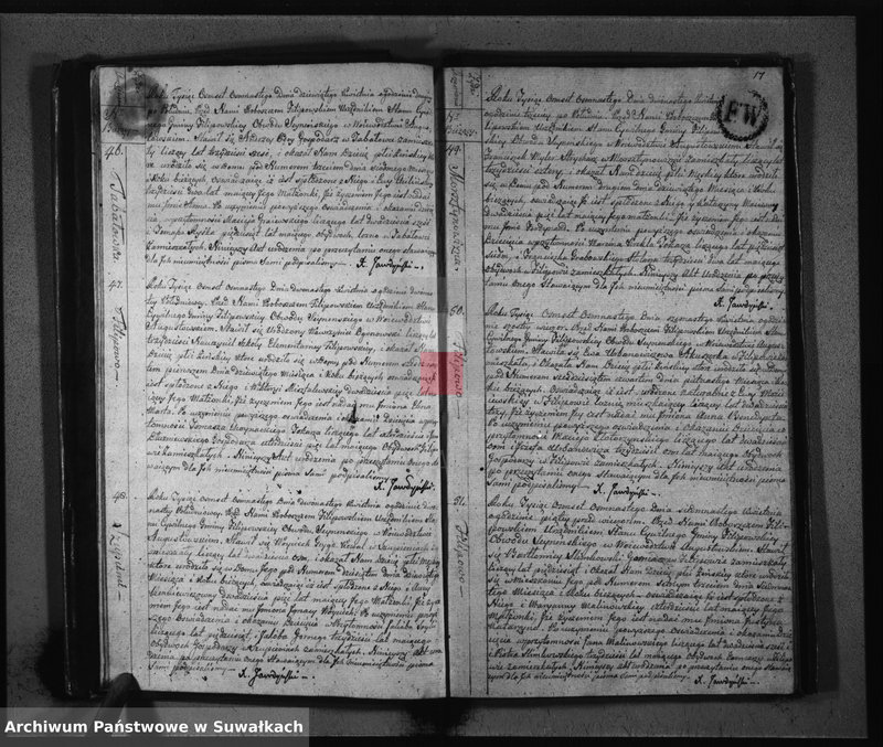 Obraz 11 z jednostki "Akta Urodzonych Gminy Filipowskiey od Dnia 1-go Stycznia 1818 R-u"