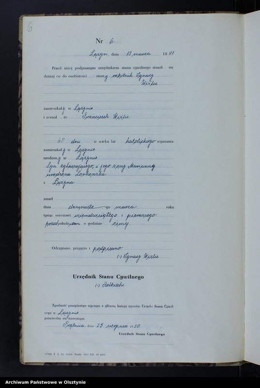 image.from.unit.number "Księga zgonów Nr 1 - 44,1 - 55,1 - 41,1 - 60,1 - 44,1 - 40 i 1 - 47 /brak 1885 - 1886,1888 i 1890/ /przepisana w języku polskim z oryginału niemieckiego w dniach 11.08.-9.09.1950/"