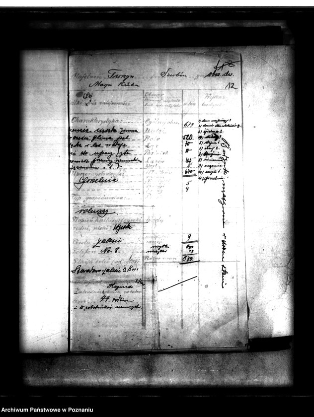 Obraz 16 z jednostki "Majątek Turzyn wyłączenie z art.4 i 5 /ustawy o wykonaniu reformy rolnej/"