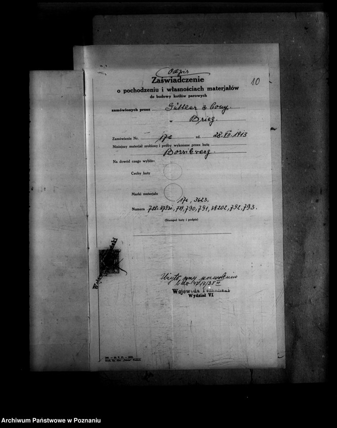 image.from.unit.number "Cegielnia parowa w Rostępniewie powiat rawicki A. Andrea nr woj. kotła 795"