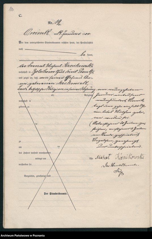Obraz 15 z jednostki "Sterbe-Haupt-Register"